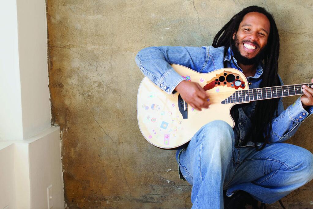 David Nesta 'Ziggy' Marley, Jamaican musician and leader of the band, Ziggy Marley and the Melody Makers.