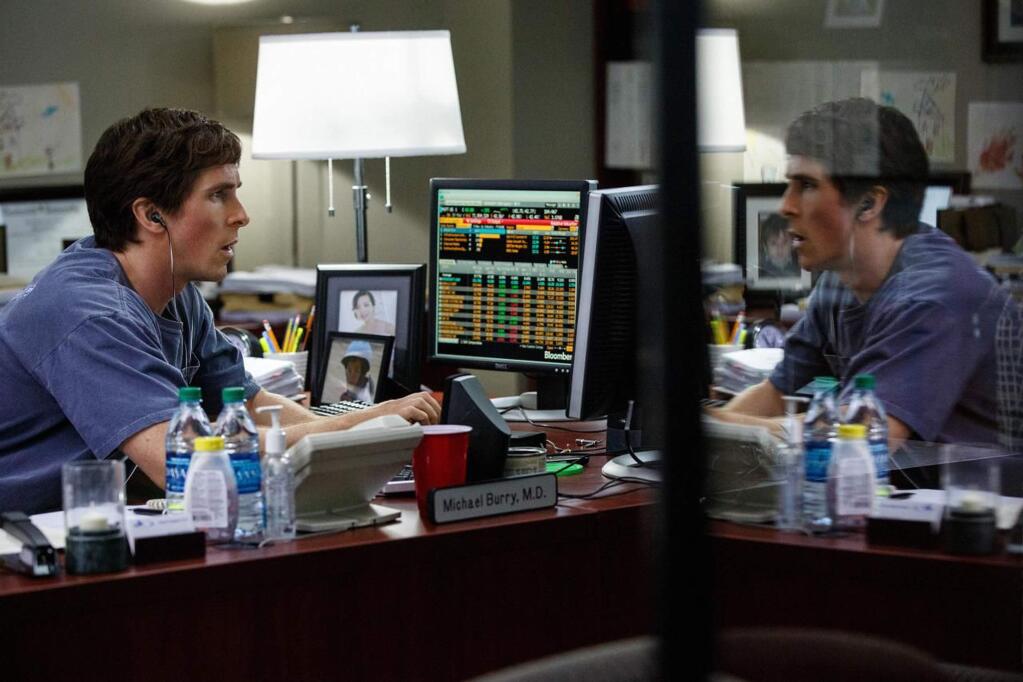 Paramount PicturesChristian Bale as Michael Burry, a hedge fund founder who was one of the first investors in the world to recognize and invest in the impending subprime mortgage crisis, in the film 'The Big Short.'