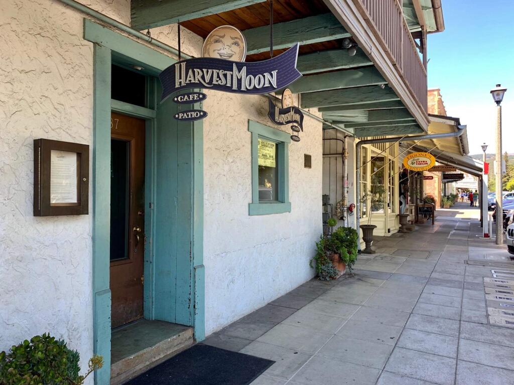 Harvest Moon on West First Street, Sonoma.
