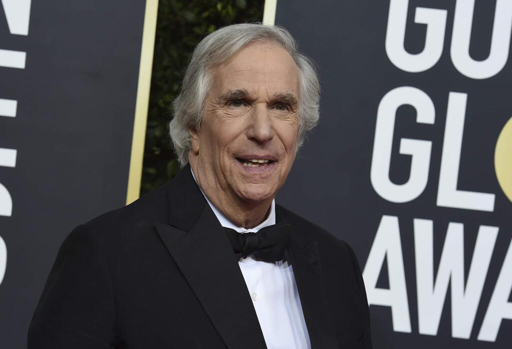 Henry Winkler arrives at the 77th annual Golden Globe Awards at the Beverly Hilton Hotel on Sunday, Jan. 5, 2020, in Beverly Hills, Calif. (Photo by Jordan Strauss/Invision/AP)
