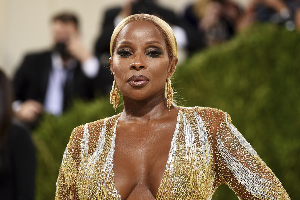 Mary J. Blige is set to play the Blue Note Jazz Festival in Napa in July. In this photo, Mary J. Blige attends The Metropolitan Museum of Art's Costume Institute benefit gala celebrating the opening of the "In America: A Lexicon of Fashion" exhibition on Monday, Sept. 13, 2021, in New York. (Photo by Evan Agostini/Invision/AP)