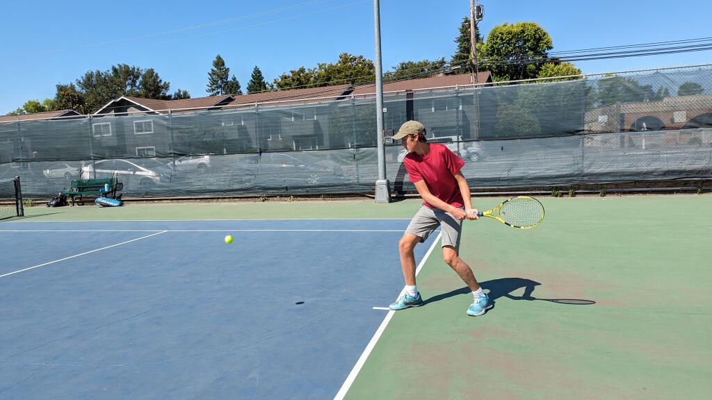 Analy High School tennis player Jonathan Doughtie, the player of the year for the North Bay League Oak division, advanced to the North Coast Section final this spring. (Doughtie family)