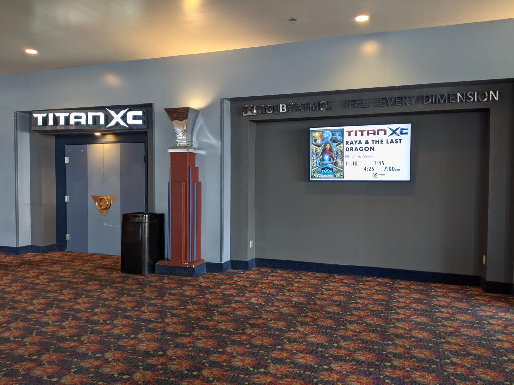 Reading Cinema Rohnert Park reopened Friday, March 19, 2021, after a year being closed during the coronavirus pandemic. It is offering $8.50 tickets, pricing of the mid-2000s. (Taylor Green photo)