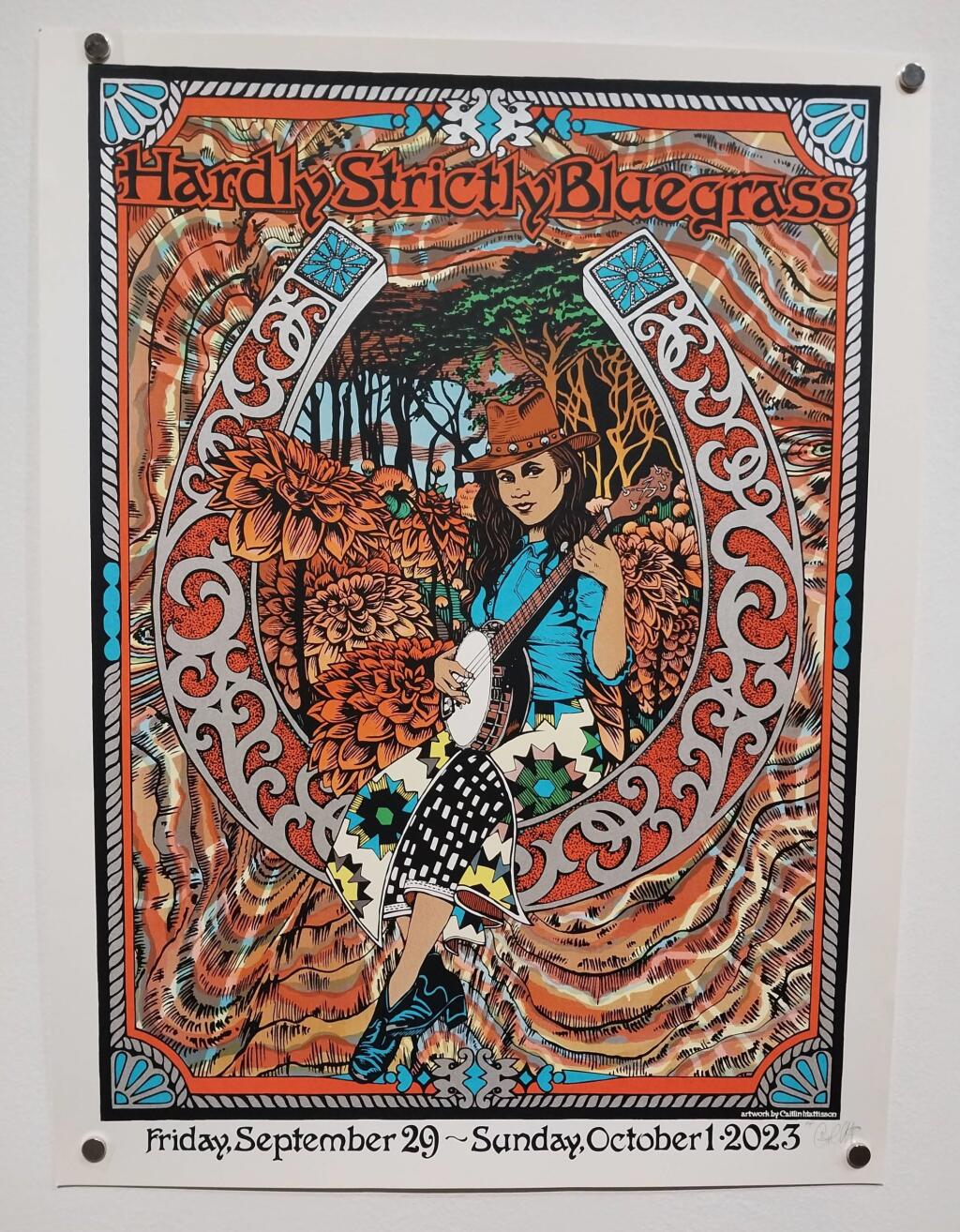 Works by Caitlin Mattisson are on display as part of “Women of Rock,” and exhibition of rock ‘n roll art by women artists. (Courtesy of the Haight Street Art Center)