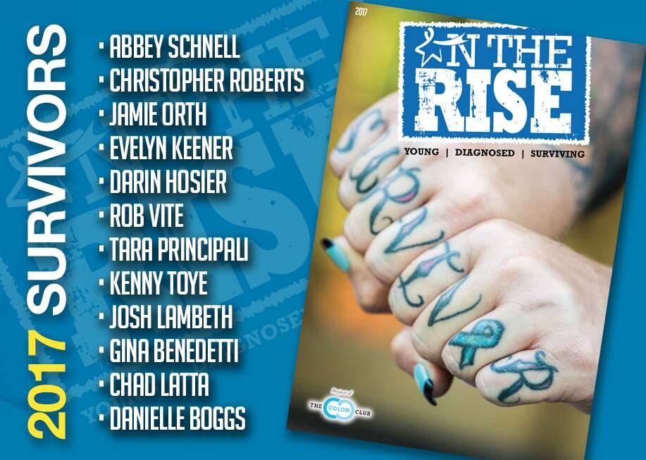 An advertisement for 'On the Rise' magazine, featuring the story of Petaluma cancer survivor Gina Benedetti.