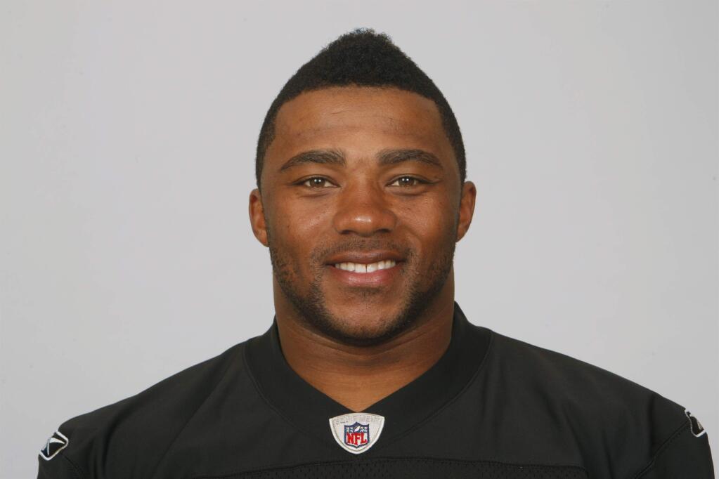 This is a 2011 photo of Michael Bennett of the Oakland Raiders NFL football team. This image reflects the Oakland Raiders active roster as of Saturday, July 30, 2011 when this image was taken. (AP Photo)