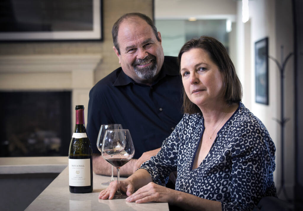 Founders James Hall and Anne Moses at the Patz & Hall Winery in Sonoma on Eighth Street East on Monday, May 22, 2023. (Robbi Pengelly/Index-Tribune)