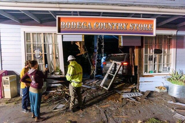 Bodega Country Store after a car drove into the store (Eva Granahan photo)