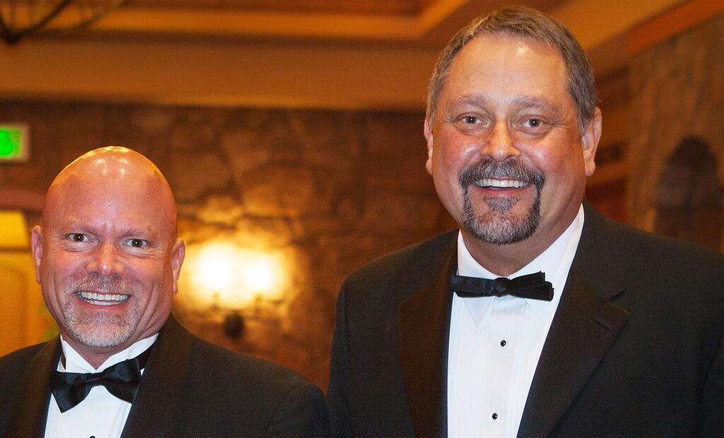 Steve Gustafson and Wes Winter attend the Have a Heart Benefit and Gala, which benefits all of the programs of the Volunteer Center of Sonoma County, at the Vintners Inn Event Center on February. 23, 2013.