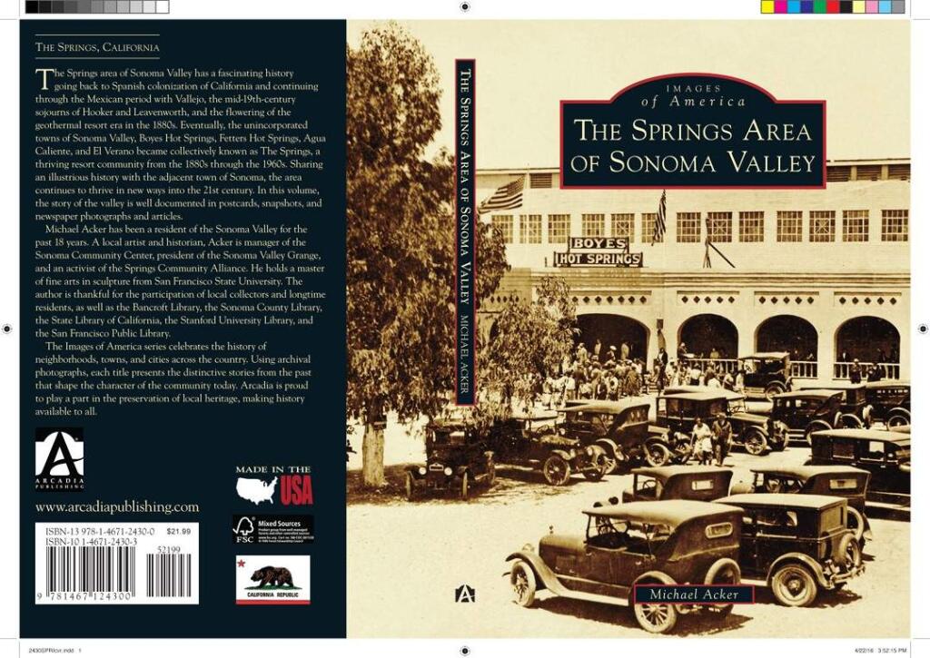 The book, above in a pre-press version with a different title, includes images from the days of Vallejo through the hustling, bustling 20th century.