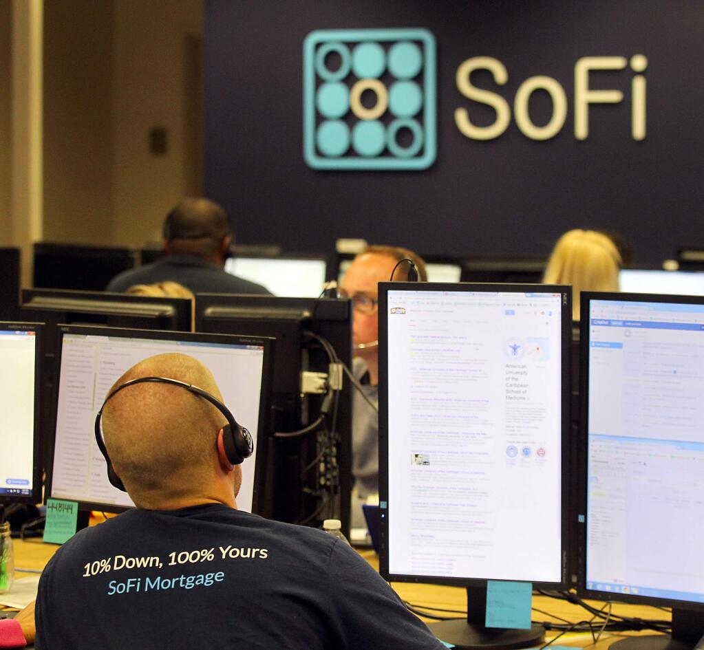 The SoFi office in Healdsburg specializes in student loan refinancing. (JOHN BURGESS/ PD FILE, 2015)