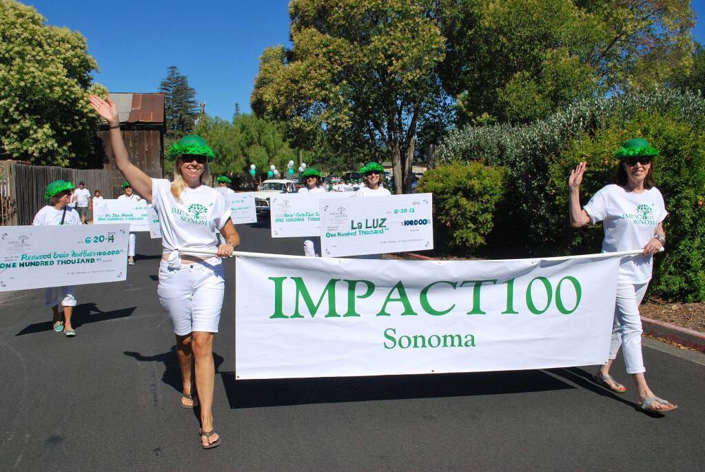 Impact100 members marching during a pre-pandemic Fourth of July. (I-T file photo)