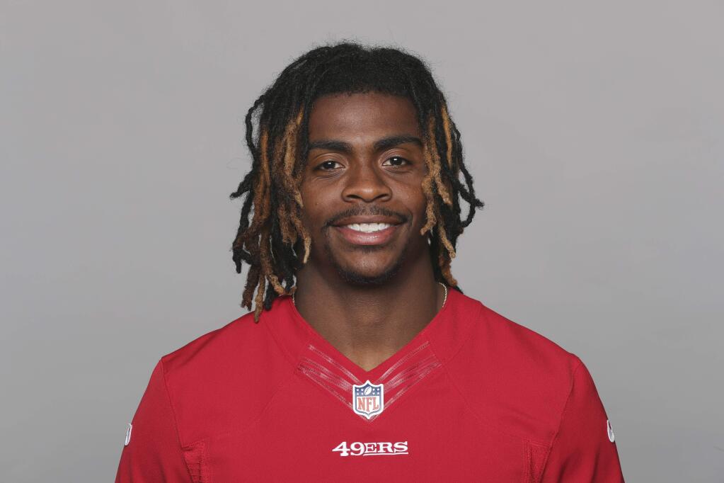 This is a 2019 photo of Jerick McKinnon of the San Francisco 49ers NFL football team. This image reflects the San Francisco 49ers active roster as of Wednesday, May 1, 2019 when this image was taken. (AP Photo)