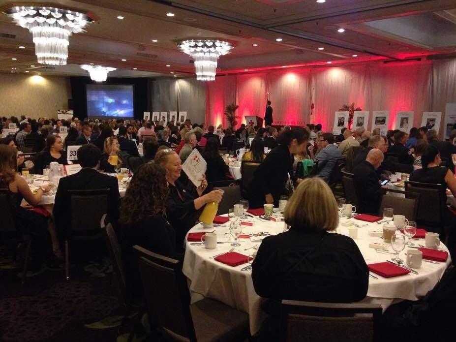 More than 300 people attended the 2015 Real Heroes Breakfast in Rohnert Park on Thursday, April 30, 2015. (WWW.FACEBOOK.COM/REDCROSSCALNW)