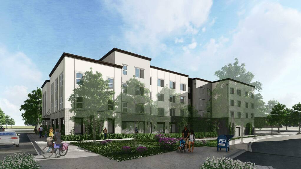 MidPen Housing proposed an affordable housing complex on Petaluma Boulevard North and Oak Street. On Thursday, May 26, 2022, Petaluma leaders hosted a groundbreaking ceremony of the site. (File)