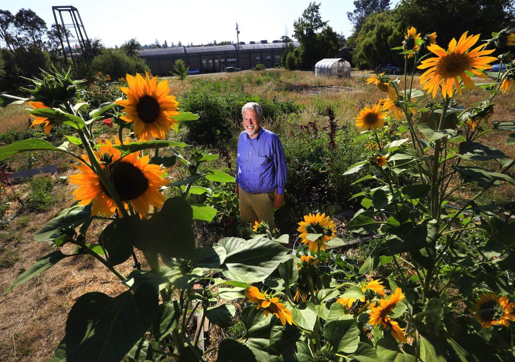 Local developer Orrin Thiessen hopes to start construction this fall on 10 two-story homes near the center of Graton, two of which will be built by Habitat for Humanity. (JOHN BURGESS / The Press Democrat)