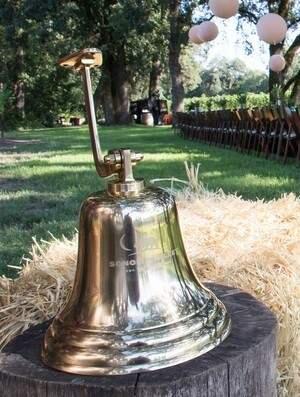 The actual bell that will be rung to mark the first day of harvest.