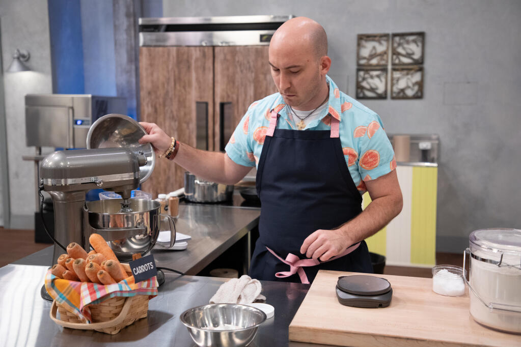 Santa Rosa Junior College Culinary Instructor Derek Corsino participated in the seventh season of the Food Network’s Spring Baking Championship, which premiered on Feb. 22, 2021.