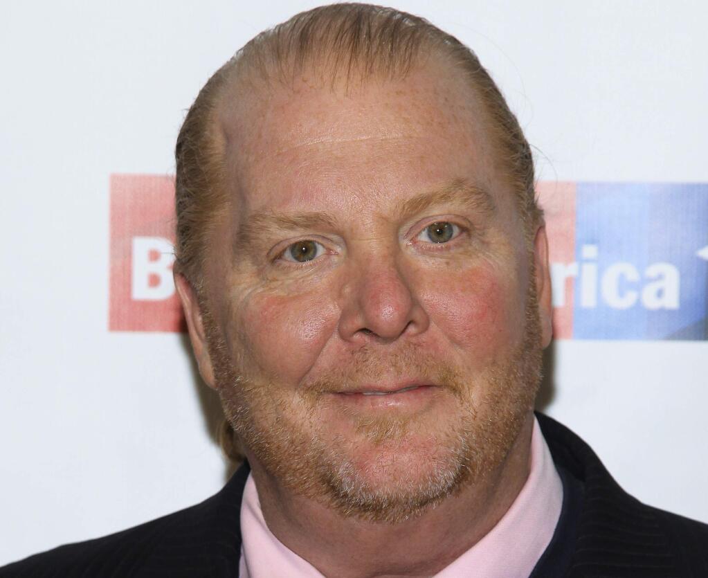 FILE - In this Wednesday, April 20, 2016, file photo, Mario Batali attends an awards dinner in New York. Batali is stepping down from daily operations at his restaurant empire following reports of sexual misconduct by the celebrity chef over a period of at least 20 years. In a prepared statement sent to The Associated Press, Monday, Dec. 11, 2017, Batali said the complaints match up with his past behavior.(Photo by Andy Kropa/Invision/AP, File)
