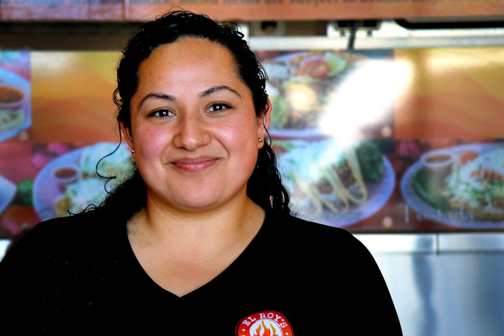 Yvette Vega, co-owner of El Roy's Mexican Grill, in Petaluma.