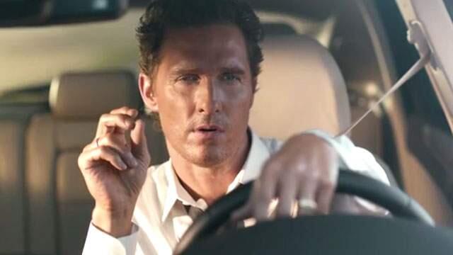 Matthew McConaughey in a commercial for Lincoln.