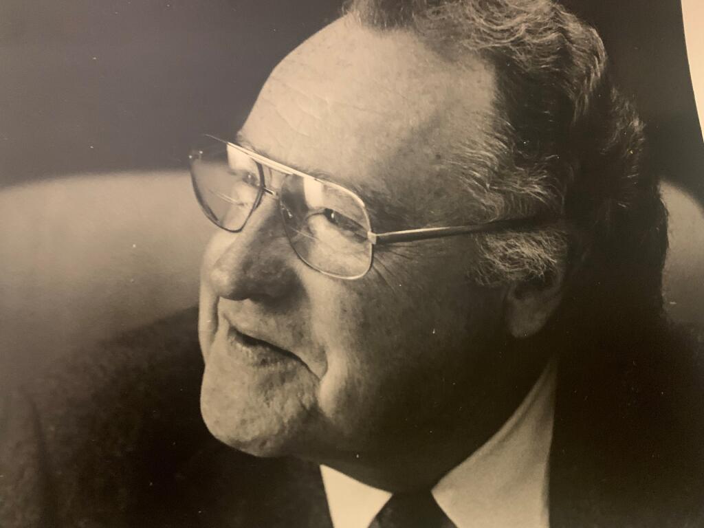 Brook Tauzer, an educator and scholastic leader who was said to possess one of the greatest minds and hearts ever to grace Santa Rosa Junior College, died July 14. The lifelong Sonoma County resident was 95. (submitted photo)