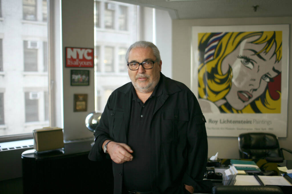 FILE — Allen Kay, the advertising executive behind the “If you see something, say something” campaign, at his office in New York, May 6, 2010. Kay, an advertising executive whose work sold Xerox copiers to Super Bowl viewers (Brother Dominic the monk) and saved lives after the 2001 terrorist attacks (“If you see something, say something”), died on Nov. 27, 2022 at his home in Weehawken, N.J. He was 77. (Ozier Muhammad/The New York Times)