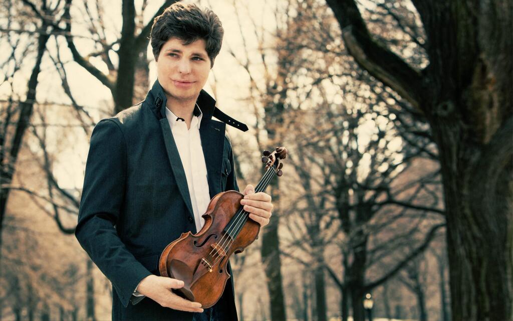 Violinist Augustin Hadelich will perform with the conductor-less Orpheus Chamber Orchestra at Weill Hall at the Green Muisic Center in Rohnert Park. ho