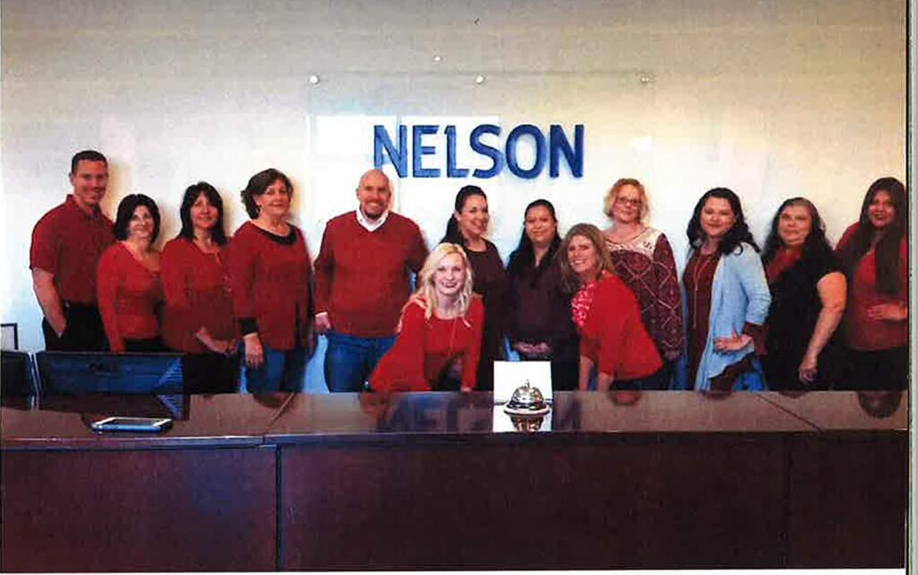 Nelson employees took part in Go Red for Women, the American Heart Association's national campaign to end heart disease and stroke in women. This social initiative strives to empower mothers, sisters, daughters and friends to take charge of their heart health by learning more, getting involved and taking action. (provided photo)