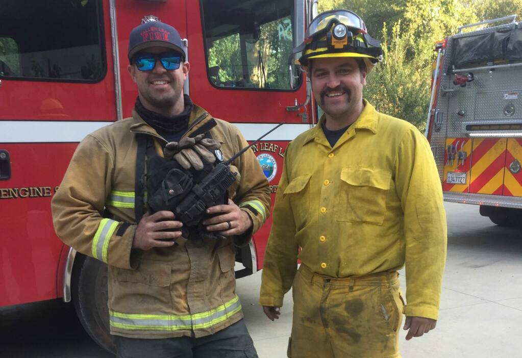 Firefighters from Fallen Leaf Lake