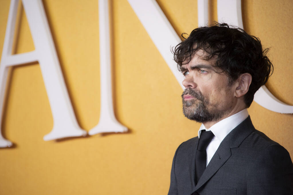 Peter Dinklage poses for photographers at the UK premiere of the film 'Cyrano' in London Tuesday, Dec. 7, 2021. (Photo by Joel C Ryan/Invision/AP)