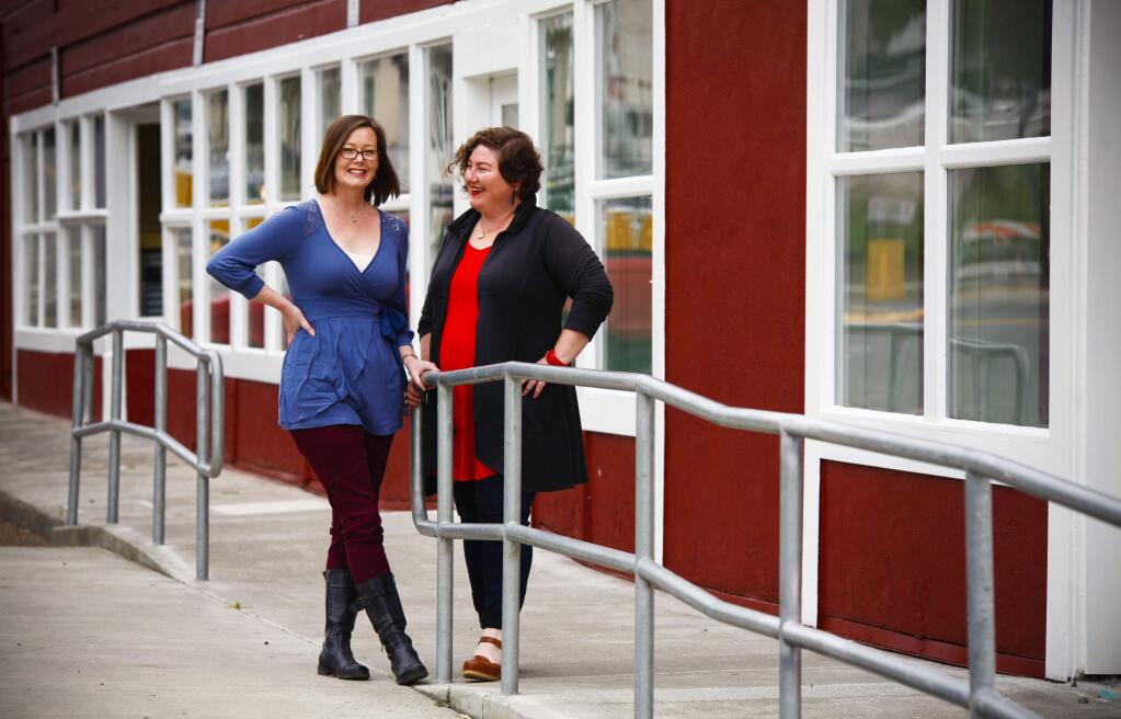 Petaluma, CA, USA. Tuesday, April 11, 2017._ Co-owners of the Penngrove Market, Rebecca McDowell and Shaina Ferraro, are excited to open the renovated market by the end of the summer. (CRISSY PASCUAL/ARGUS-COURIER STAFF)