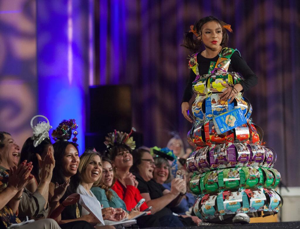 Robbi Pengelly/Index-TribuneOne of the creations last year was made out of recycled Girl Scout cookie boxes.