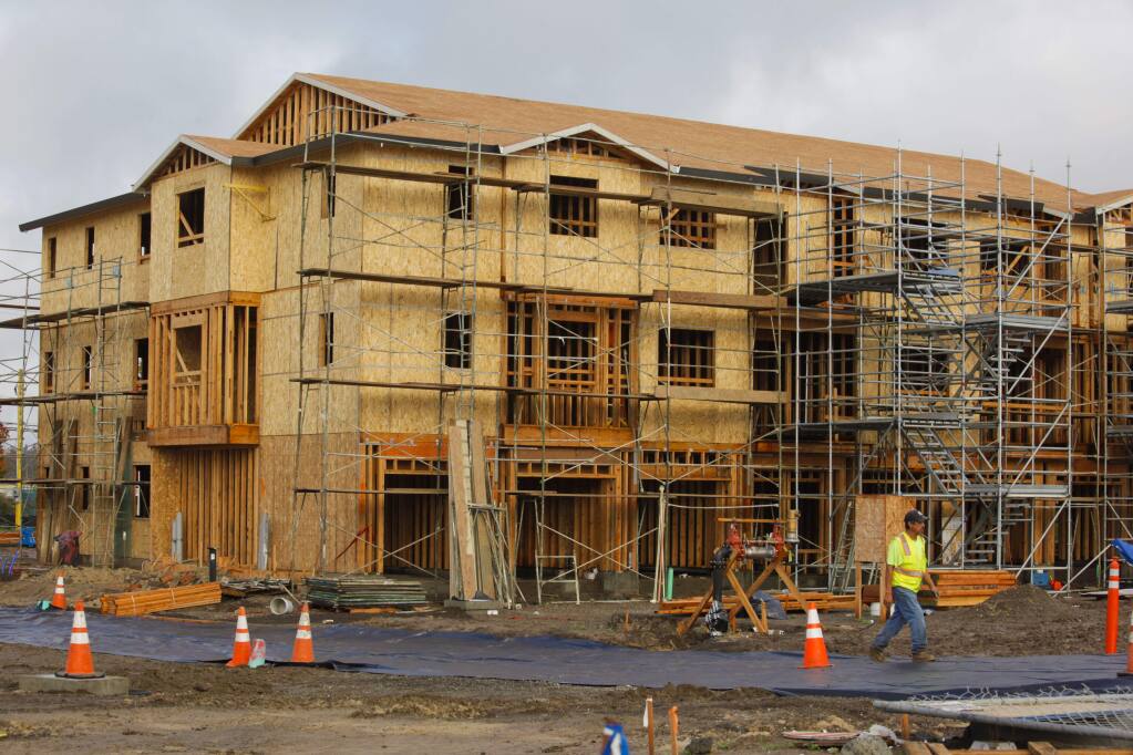 Construction continues at Brody Ranch, a new housing development in East Petaluma on Sonoma Mountain Parkway and Corona Road. (CRISSY PASCUAL/ARGUS-COURIER STAFF)