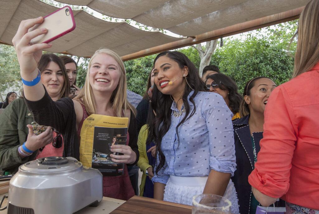 Ayesha Curry served up sauces and selfies, not necessarily in that order, at the 'Sunset' Celebration May 14 at Cornerstone. (Photos by Robbi Pengelly/Index-Tribune)