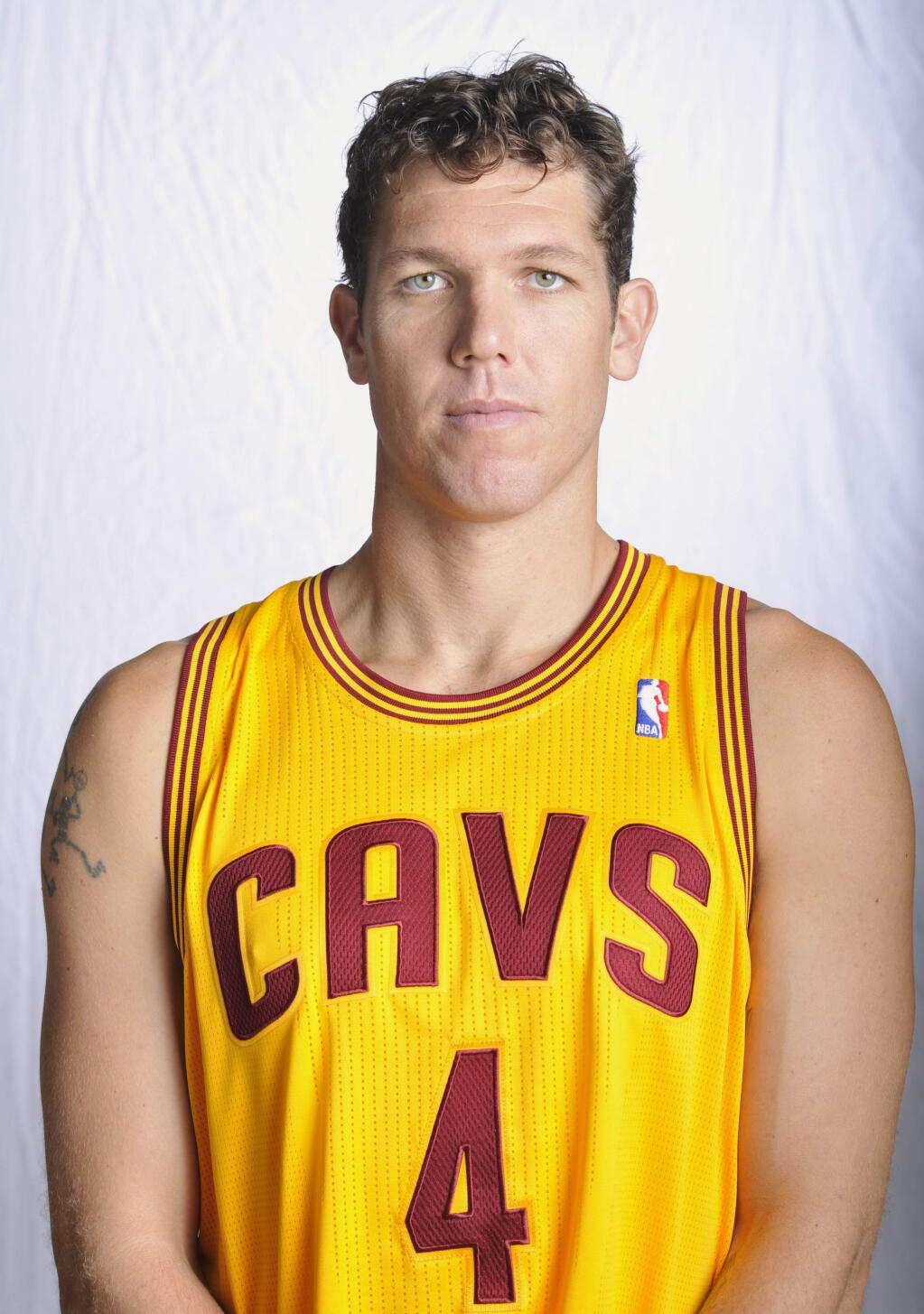 Cleveland Cavaliers forward Luke Walton is shown at the Cavs media day at the Cavs training facility in Independence, Ohio, Monday, Oct. 1, 2012. (AP Photo/Phil Long)