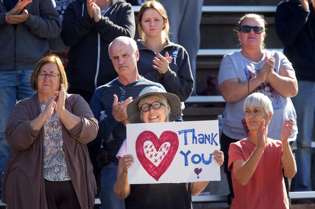 The Sonoma County Day of Remembrance on SRJC's Bailey Field on Saturday, October 28, 2017. (photo by John Burgess/The Press Democrat)