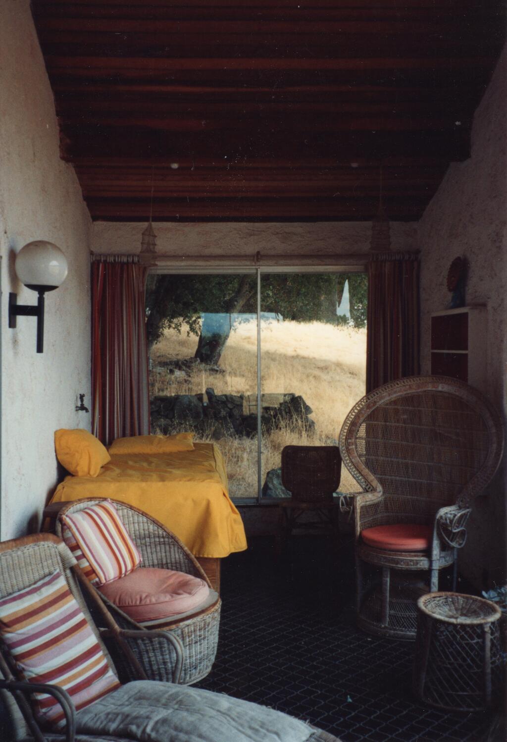 M.F.K. Fisher often sat on this porch while taking in nature’s wonders in The Valley of the Moon. (M.F.K. Fisher Literary Trust and Family)