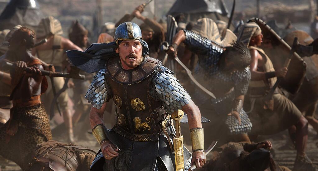 20th Century FoxRaised as an Egyptian prince, young Moses (Christian Bale) learns of his Israelite heritage and frees his enslaved people in Ridley Scott's epic, 'Exodus: Gods and Kings.'