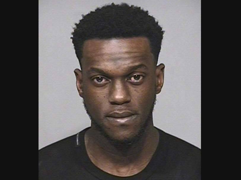 In this Friday, March 1, 2019, photo provided by the Scottsdale Police Department, San Francisco Giants outfielder Cameron Maybin is shown in a booking photo in Scottsdale, Ariz. Police said Tuesday that the 31-year-old was arrested on suspicion of driving under the influence. (Scottsdale Police Department via AP)