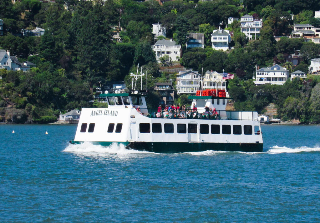 Plans are underway to electrify the vessel which ferries passengers from Tiburon in Marin County to Angel Island in the San Francisco Bay and back. (courtesy of Angel Island-Tiburon Ferry Company)