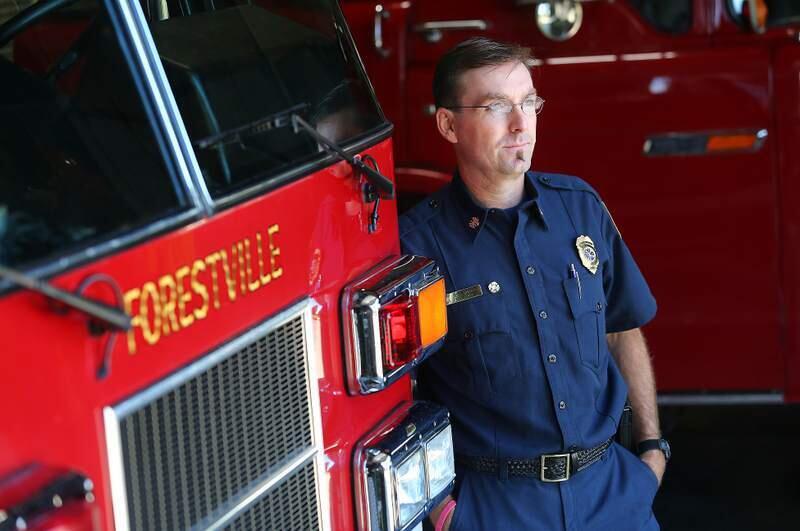 Max Ming, pictured in 2014, when he was in mediation with the Russian River Fire Protection District in an attempt to reverse the boards decision to fire him. The Forestville and Russian River fire protection districts are in a seven-year contract to share a chief. (Christopher Chung/ PD FILE)
