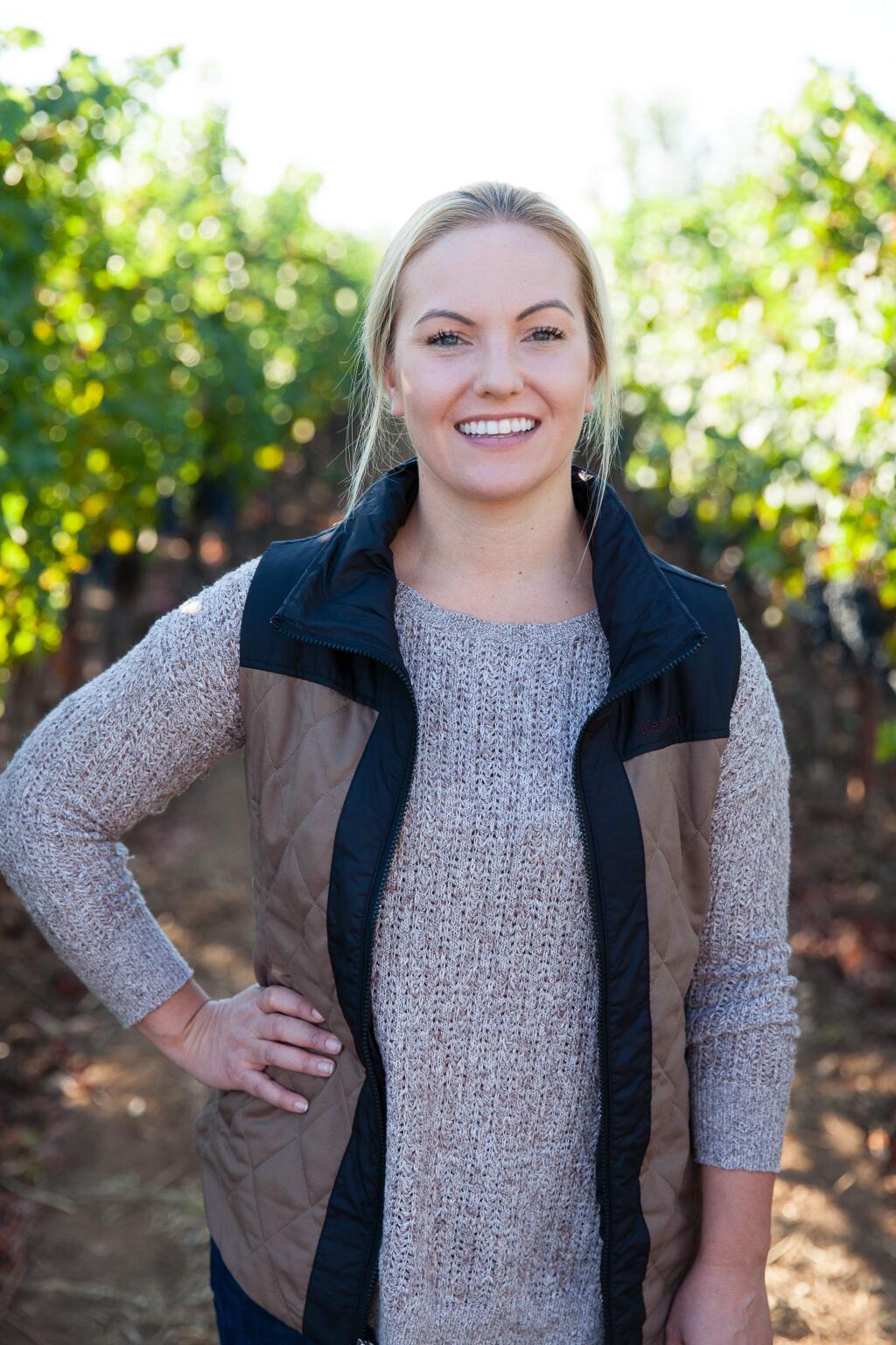 Jamie Benziger, 33, winemaker, Imagery Estate Winery, is a 2020 Forty Under 40 winner. (courtesy photo)