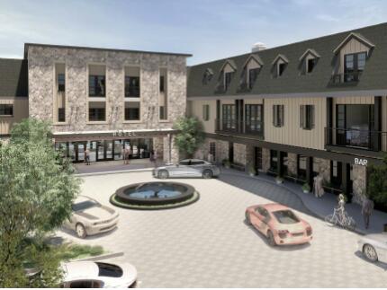 An artist’s rendering of the proposed Sonoma Hotel Project on West Napa Street. (City of Sonoma)