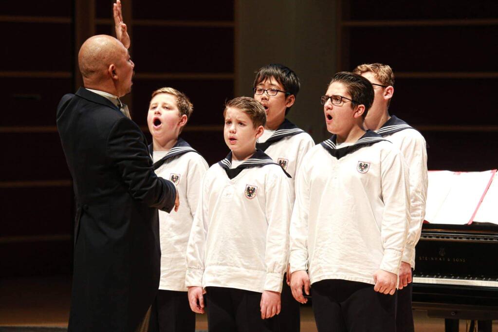 The Vienna Boys Choir performed to a sold-out audience at the Green Music Center's Weill Hall on Sunday, Nov. 27, 2016. (Photo: Will Bucquoy)