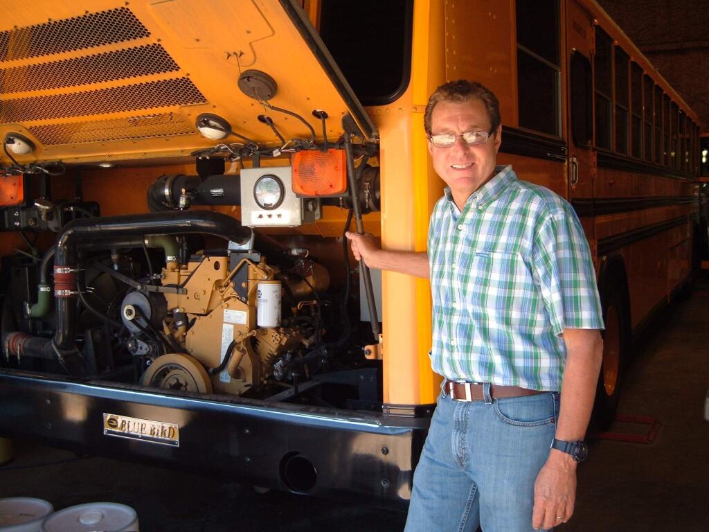 David Norris, director of the Lakeport Unified School District's maintenance, operations and transportation department
