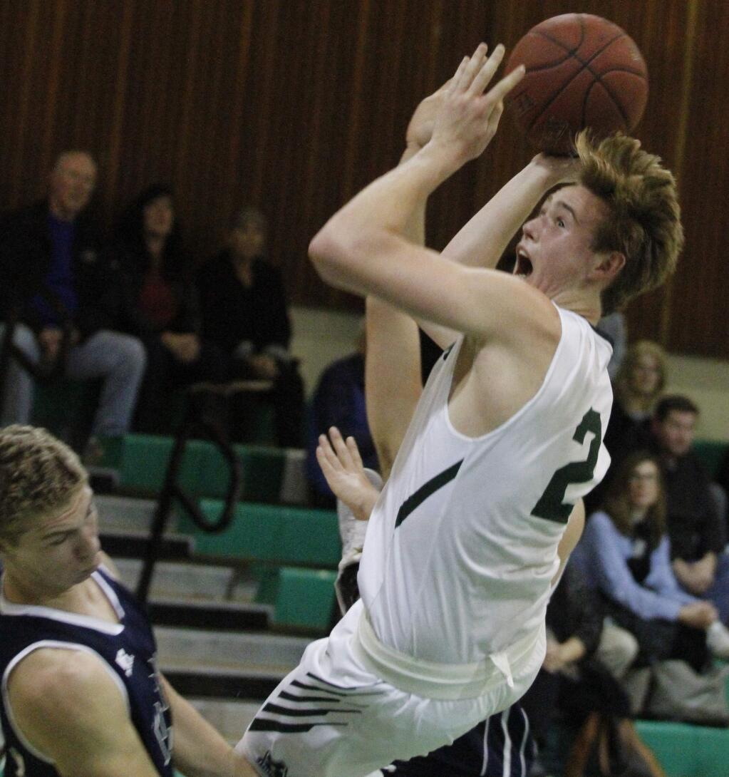 Bill Hoban/Index-tribuneSonoma's Luke Severson goes up for a shot in a recent game against Napa.