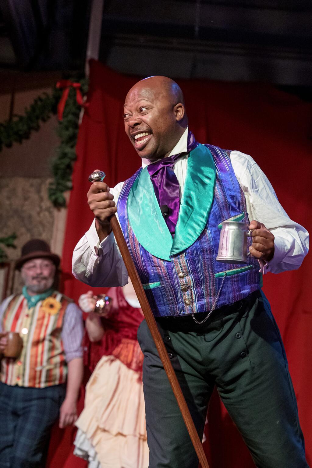 Brian Yates Sharber in a show at Mad Sal’s at the Dickens Fair. (Phot by Robin Fadtke)