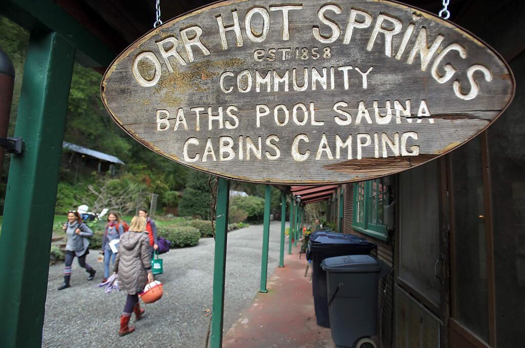 Orr Hot Springs near Ukiah, California in 2016. (KENT PORTER/ PD)