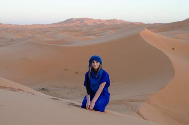 Lena Mallett in Morocco.